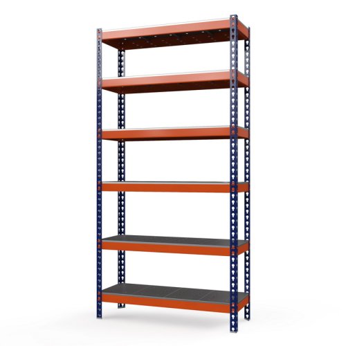 Среднегрузовой стеллаж Профи-Т 3000x1845x500 мм. Ярусы: оцинк. мет. перф. усил. 6 шт. (Т-130/L P/6/У)