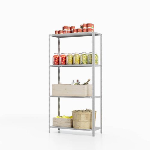 Стеллаж для погреба ТС Лайт, 1800x1200x400 мм. Полки: 4 шт. металл (ТС 18120440)