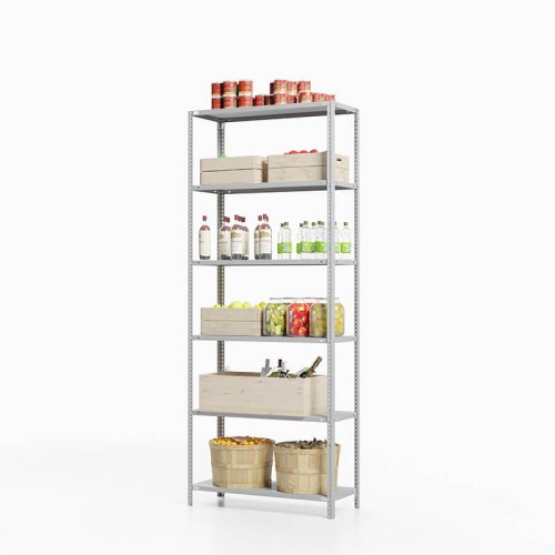 Стеллаж для погреба ТС Лайт, 2000x1000x400 мм. Полки: 6 шт. металл (ТС 20100460)