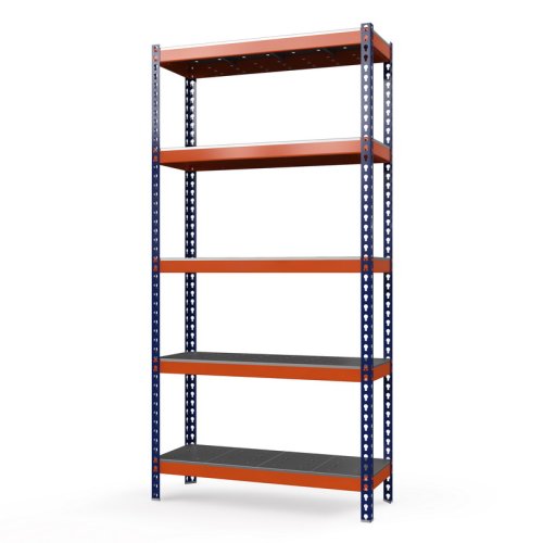 Торговый стеллаж Профи-Т 3000x1845x455 мм. Ярусы: оцинк. мет. перф.  5 шт. (Т-120/L P/5)