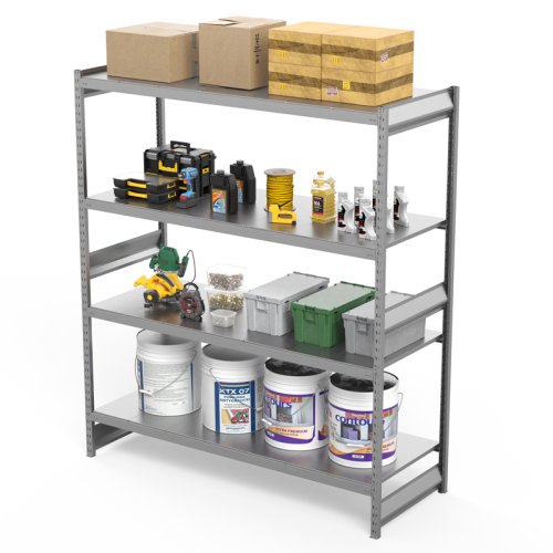 Стеллаж СГ Ультра / СГУ (2000х1800х800 мм) 4 яруса, цинк (СГУ 2018084)