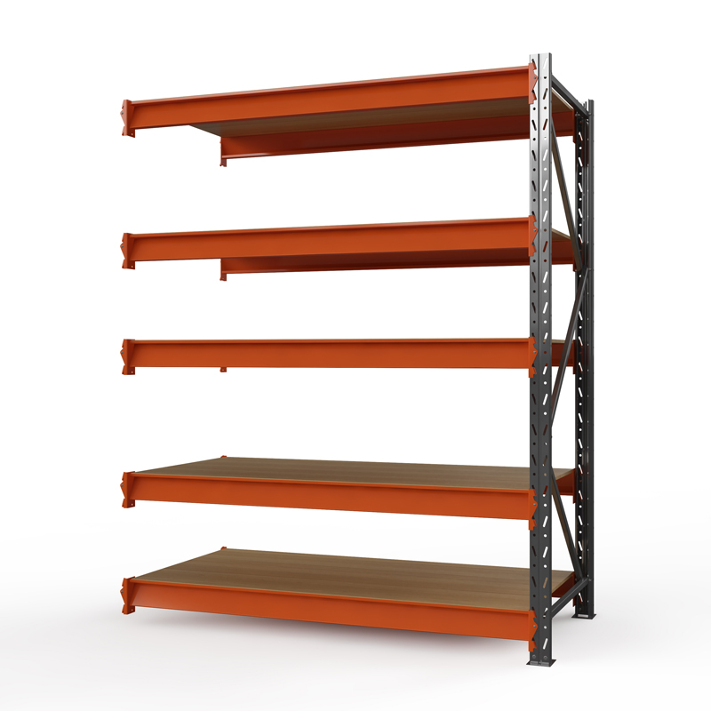 Секция приставная стеллажа металлического Оптима, 3500x2500x785 мм. Ярусы: 5 шт. фанера