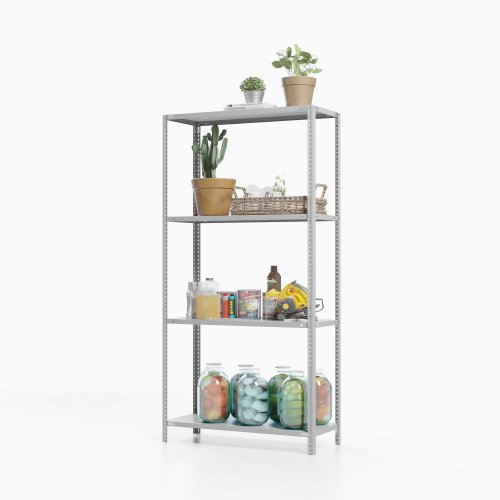 Стеллаж металлический для дома ТС Лайт, 1500x1200x300 мм. Полки: 4 шт. металл (ТС 15120340)