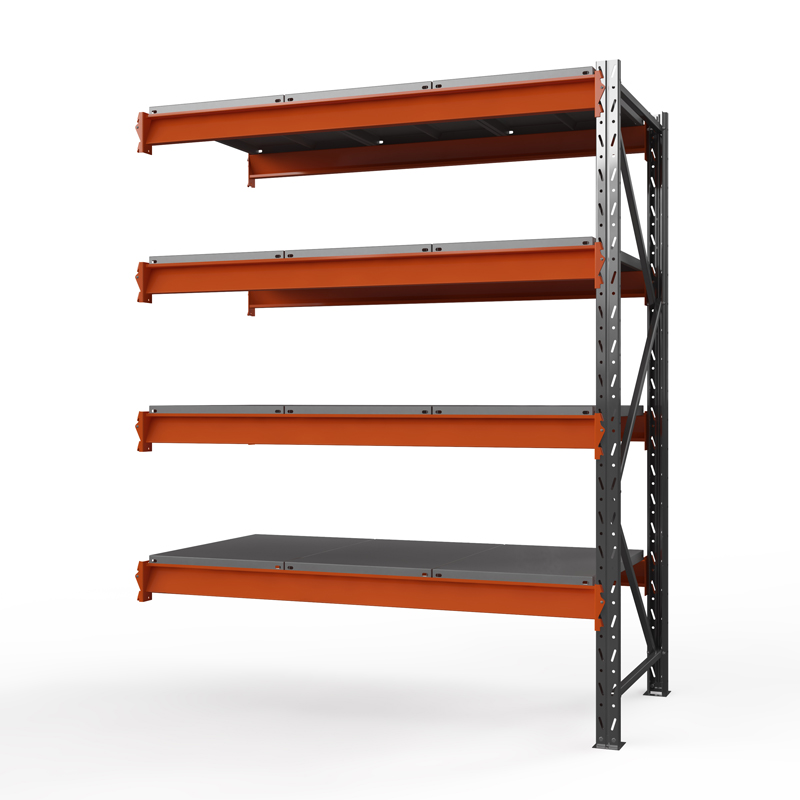 Секция приставная стеллажа металлического Оптима, 3000x1250x785 мм. Ярусы: 4 шт. метал.