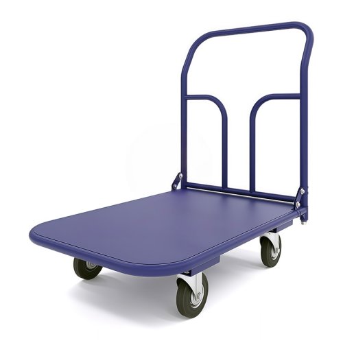 Тележка платформенная ТП 2 (г/п 550 кг, 900x600 мм, колеса черная резина 200 мм)