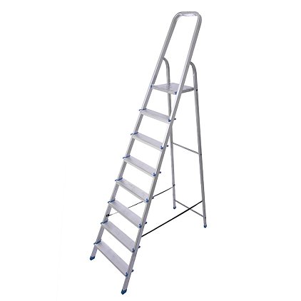 Стремянка алюминиевая AS08 (8 ступеней)