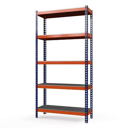 Стеллаж металлический Профи-Т 2500x1845x770 мм. Ярусы: оцинк. мет.  5 шт. (Т-150/L M/5)